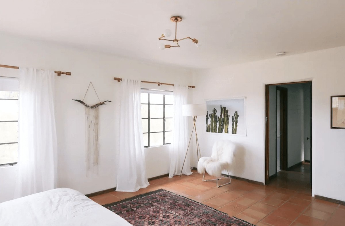 Bedroom in the Joshua Tree House Airbnb rental