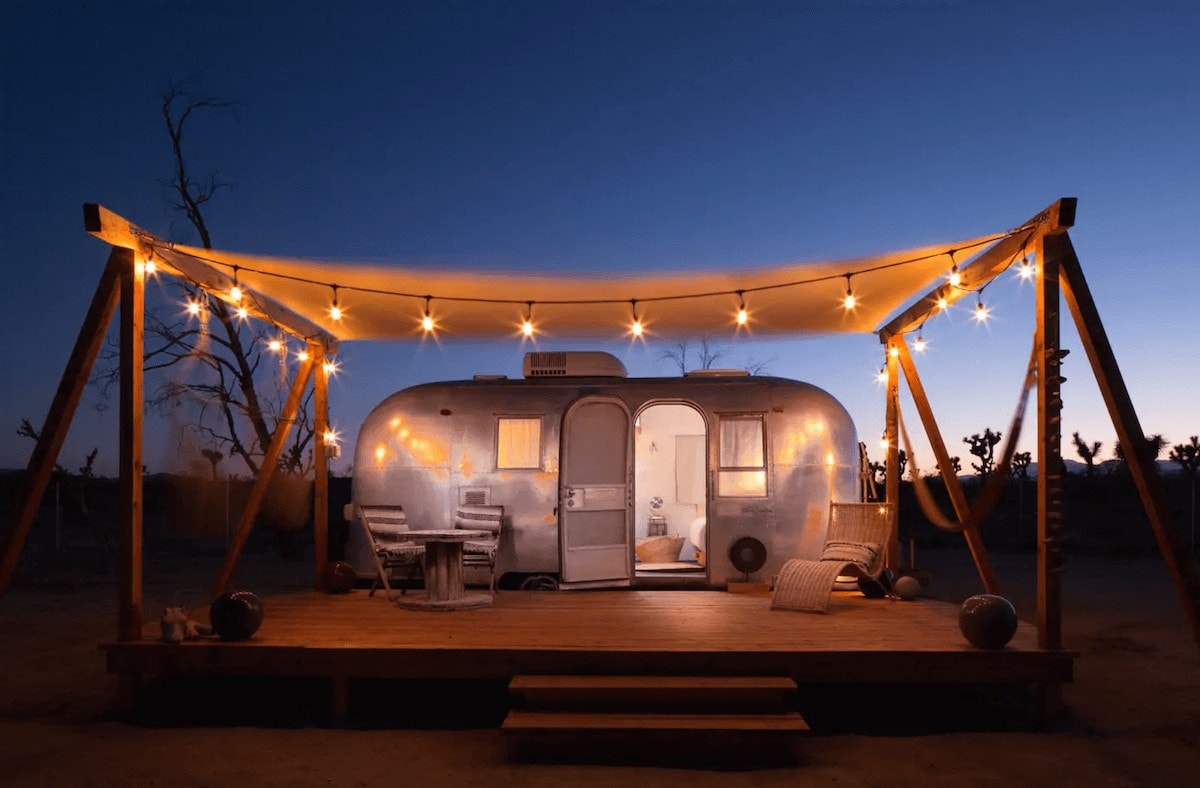 Merchant airstream in Joshua Tree
