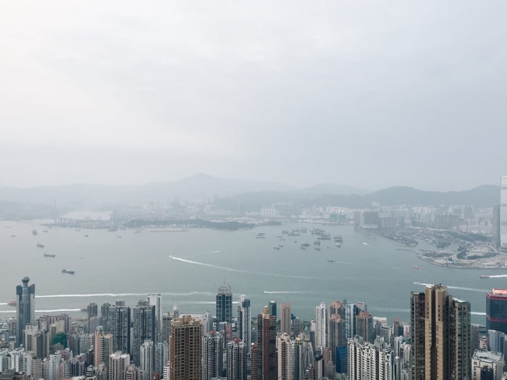 Skyline over Hong Kong - one of the best places to travel solo as a female