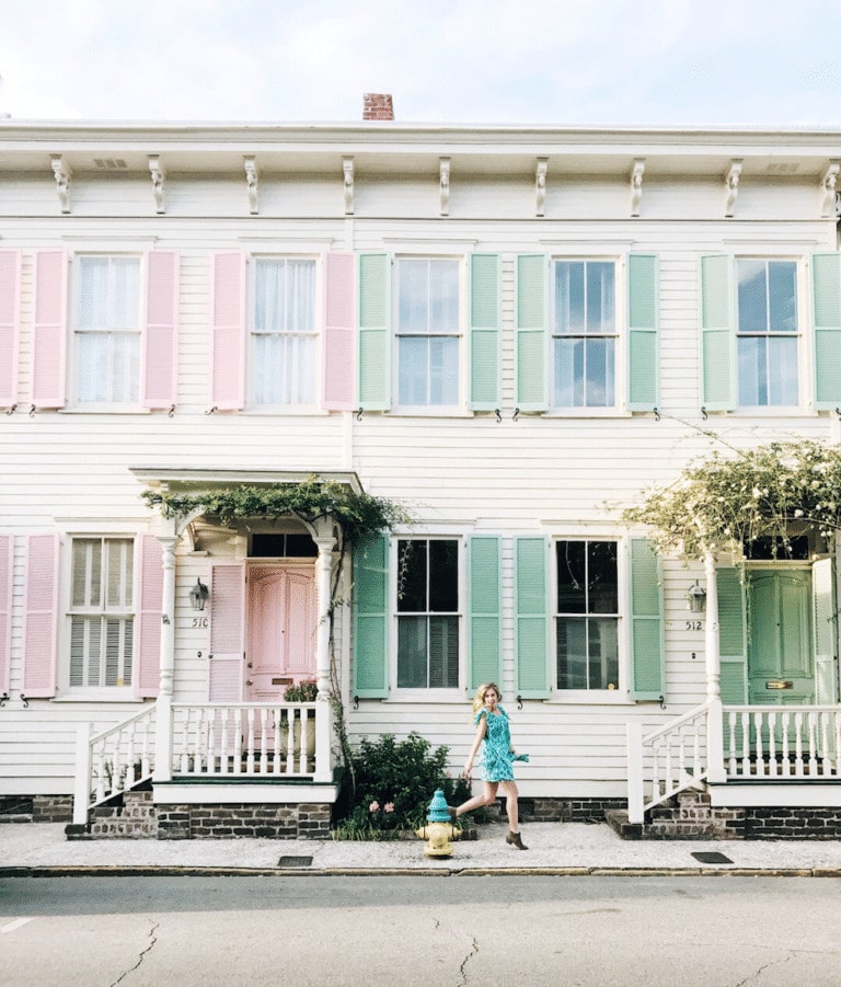 Rainbow Row, Savannah, Georgia