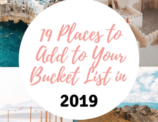 Instagram inspiration to grow your list of travel destinations to visit in 2019
