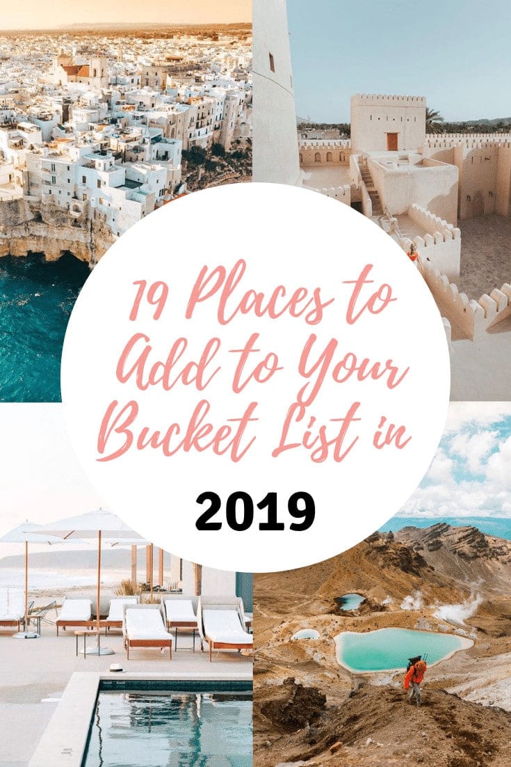 Instagram inspiration to grow your list of travel destinations to visit in 2019