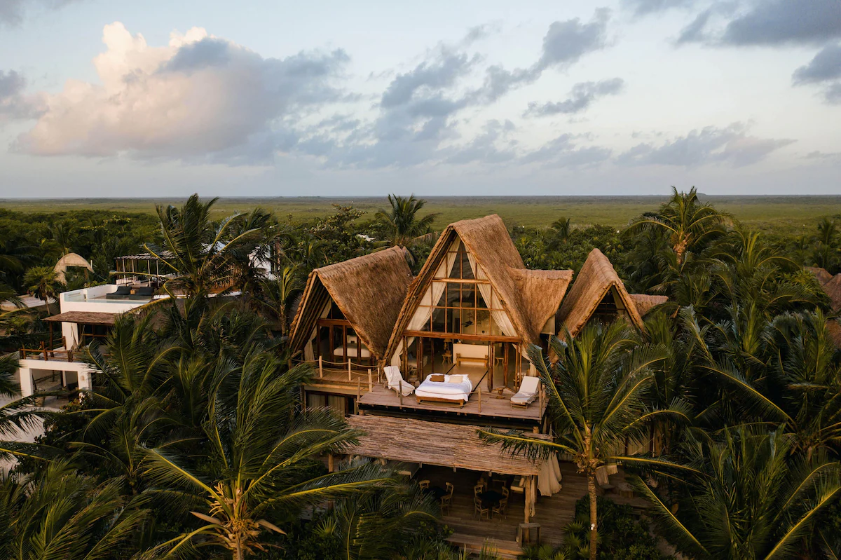 Aerial view at La Valise Tulum