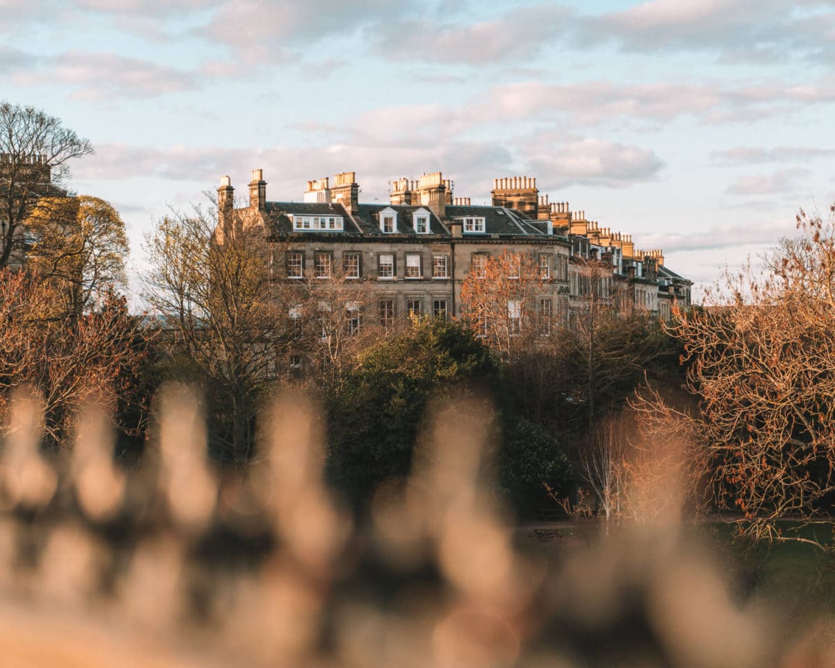 The view of the Gleneagles Hotel from afar