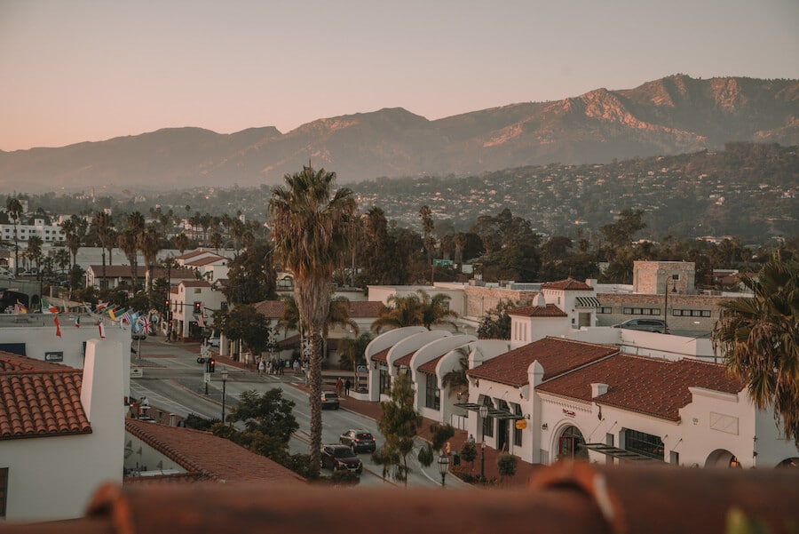 Views from the rooftop at the Hotel Californian, Santa Barbara