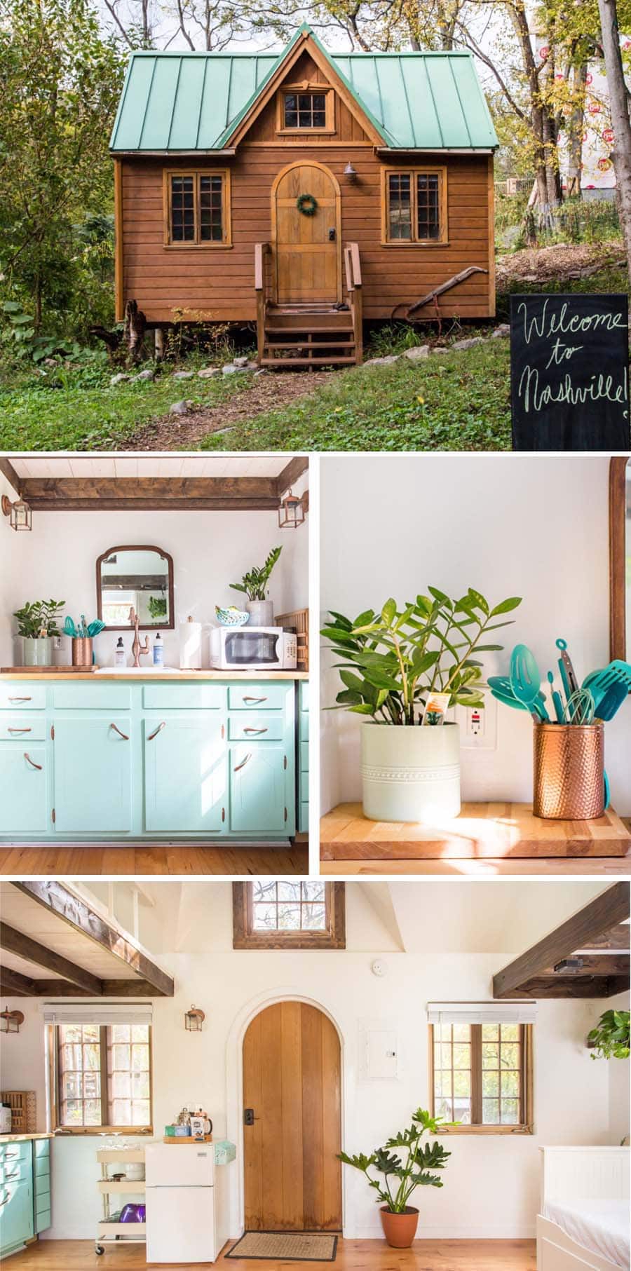 Cute and colorful tiny home Airbnb in Nashville, Tennessee