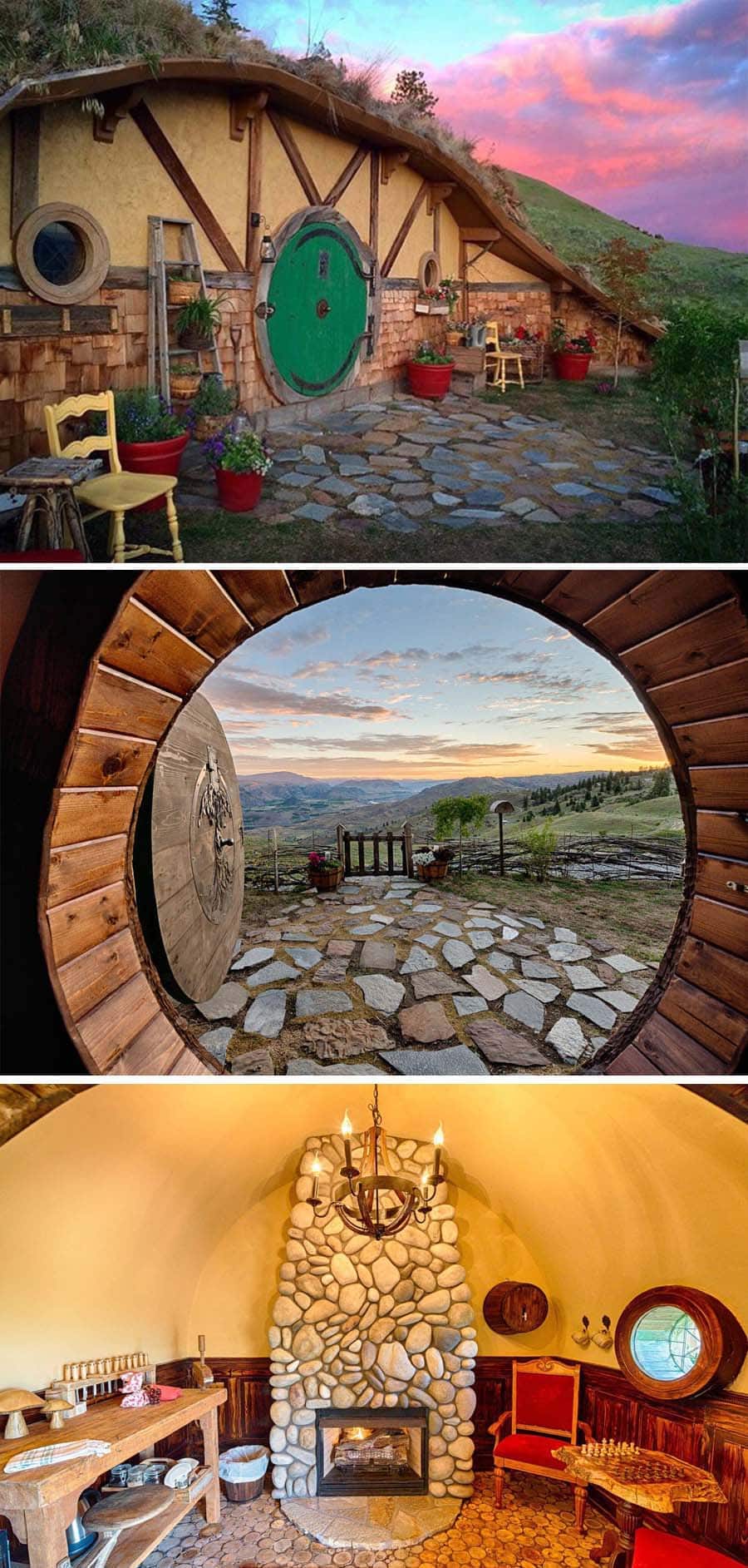 Hobbit home Airbnb in Washington state