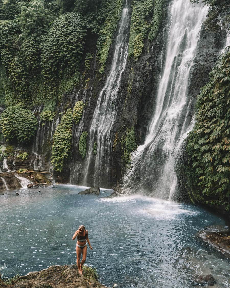 Banyumala Twin Waterfalls in the north of Bali