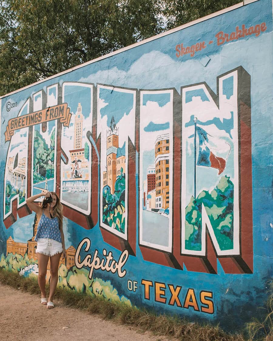 The Austin sign in Austin, Texas