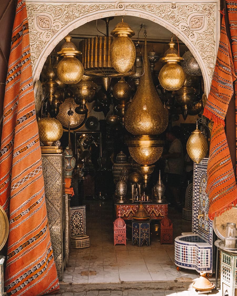 Shopping in the Marrakech medina