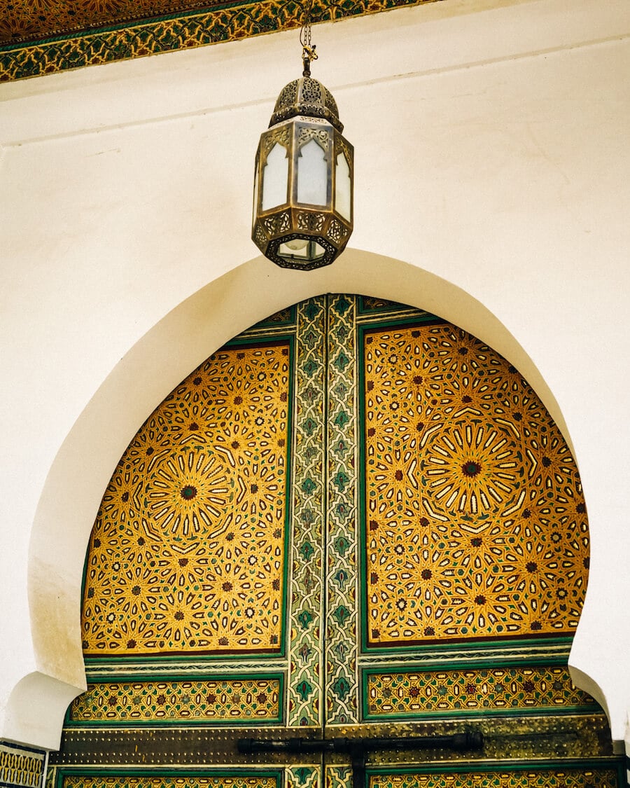 Tile doorway in Fez, Morocco