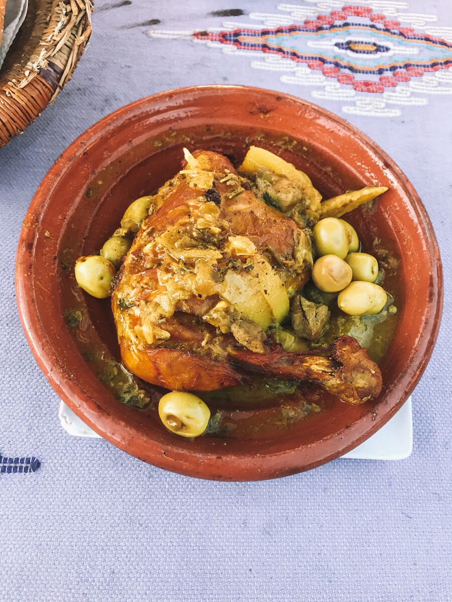 Eating tagine in Morocco