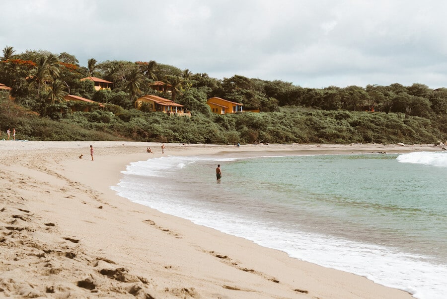 Sandy beach of Puerto Escondido