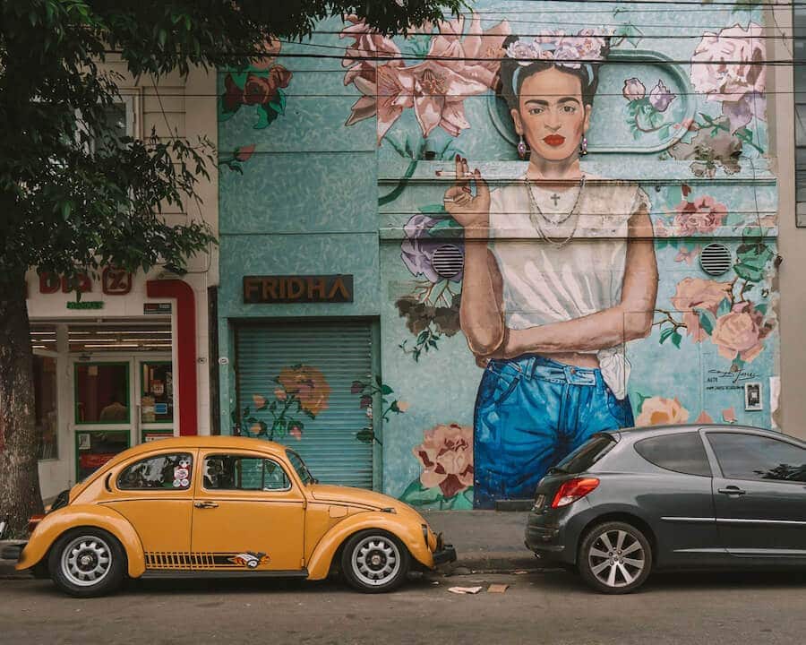 Frida Kahlo mural in Buenos Aires
