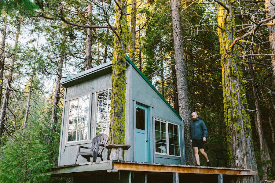 Cabin in the woods in Northern California