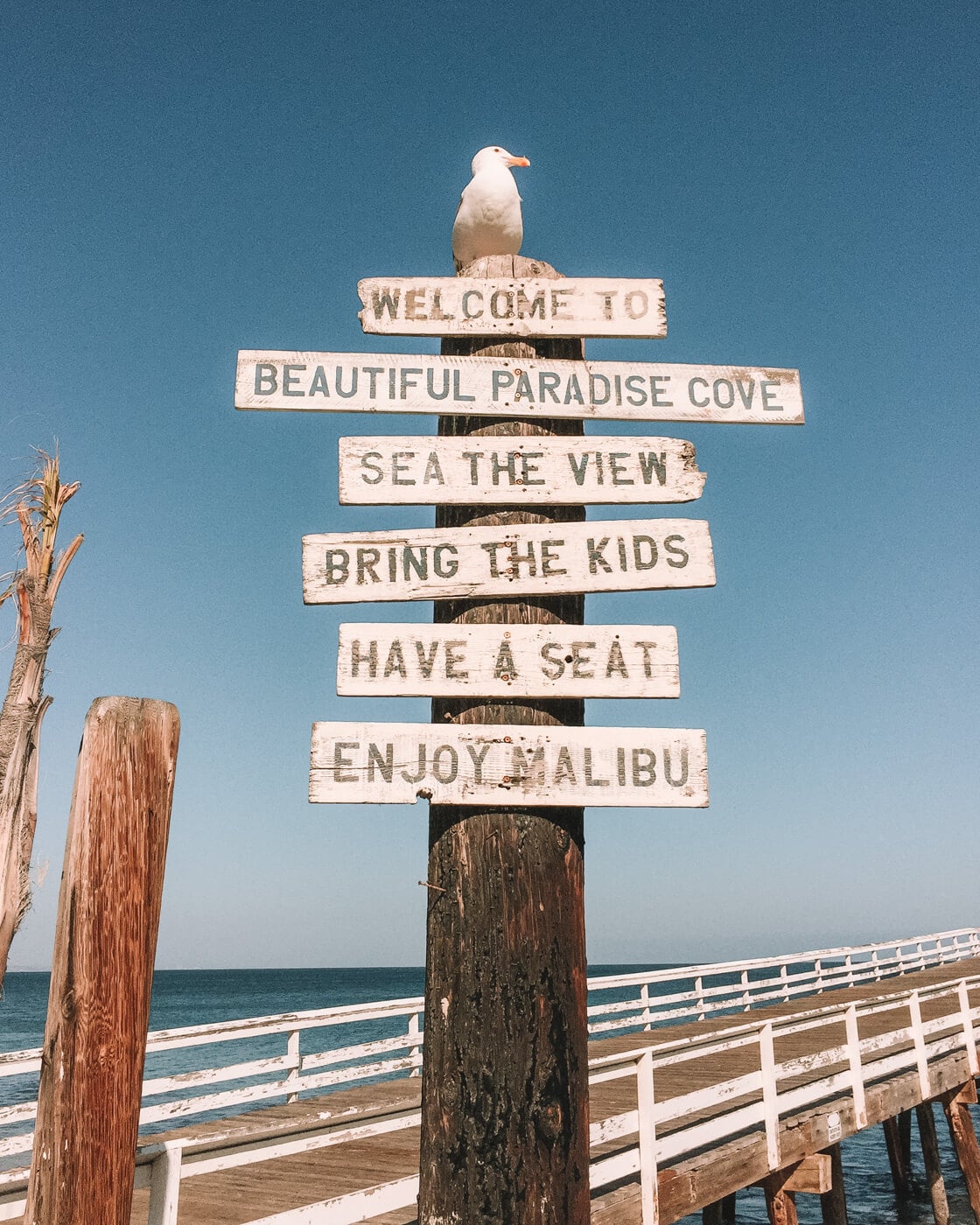Sign at Paradise Cove