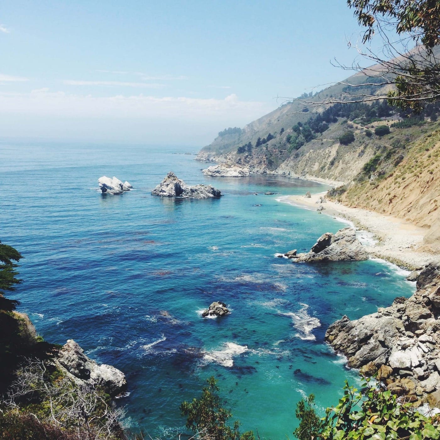 Rocky coastline of Big Sur, California