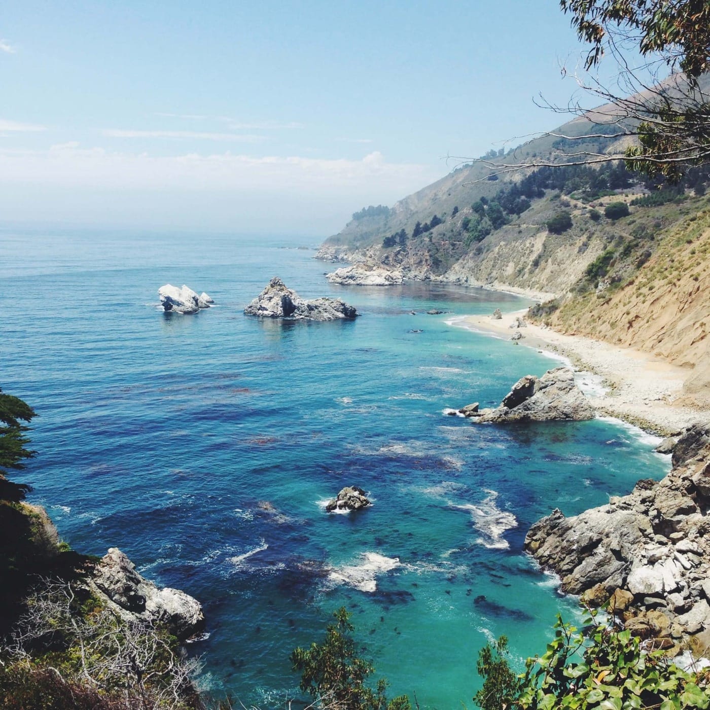 Rocky coastline of Big Sur, California