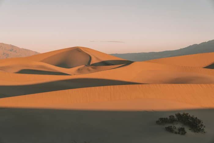 Mesquite Flat Sand Dunes at sunrise