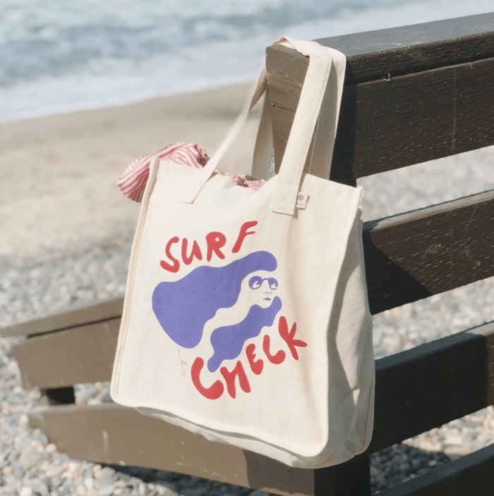 Findings market surf check bag