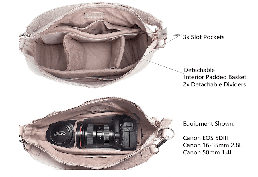 Crossbody camera purse for women