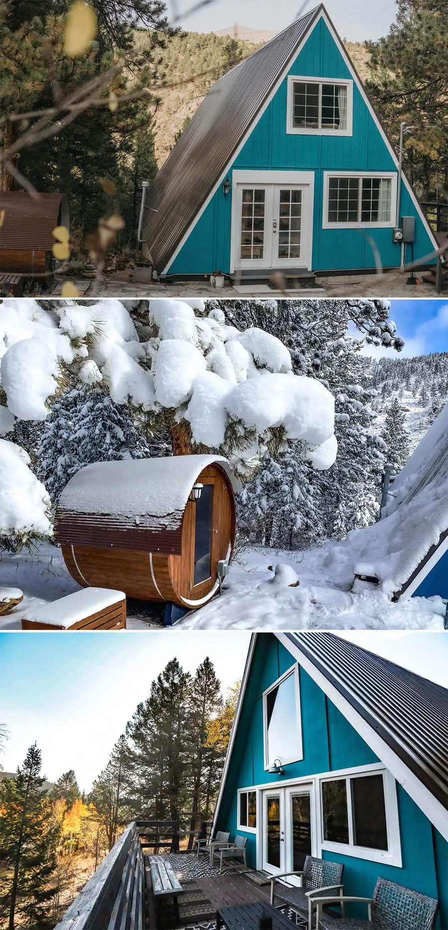 The Hygge Chalet Airbnb cabin in Grant, Colorado