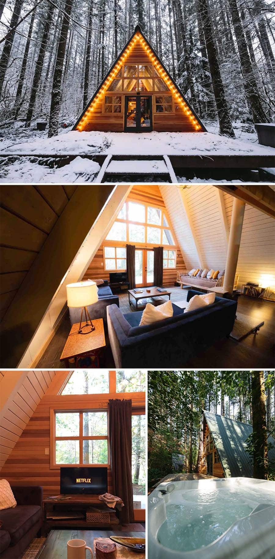 Tye-Haus A-Frame cabin Airbnbs in Skykomish, Washington