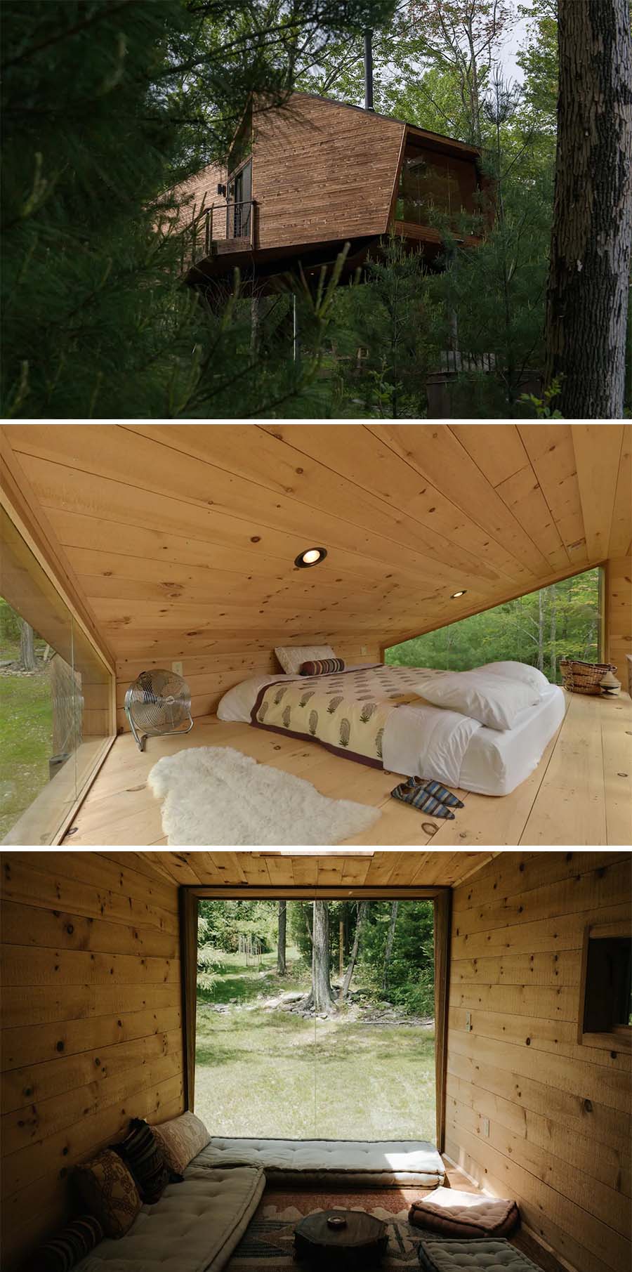 Futuristic cabin Airbnb in the woods - Willow Treehouse