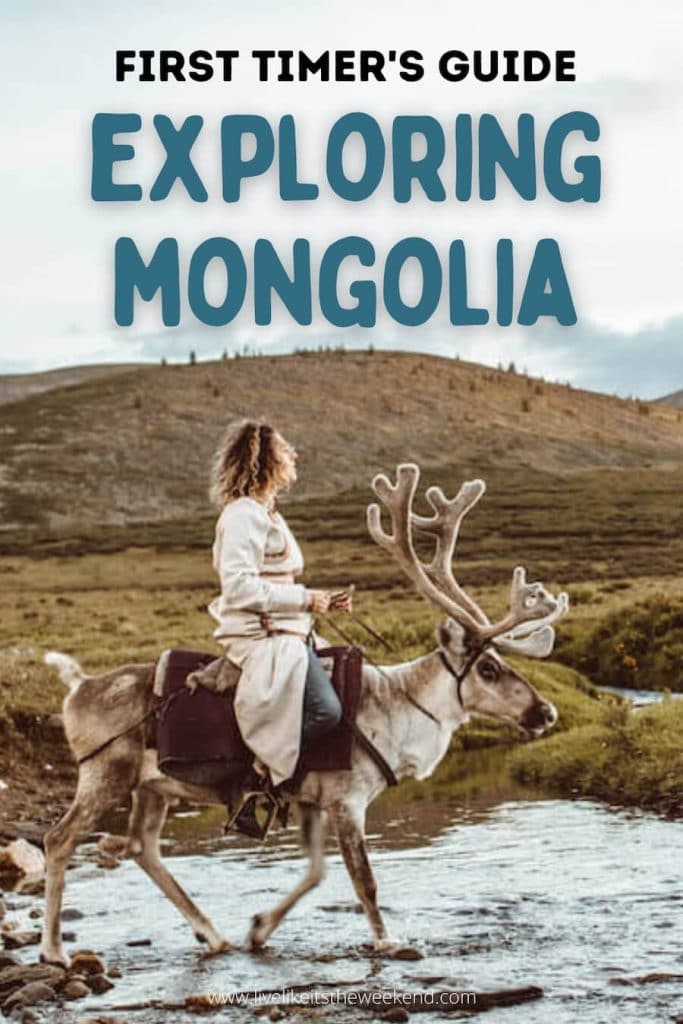 mongolia travel brochure Mongolia itinerary guide Pinterest cover