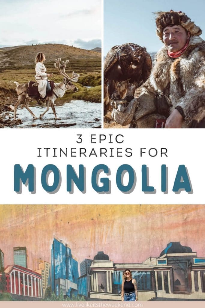 Mongolia itinerary guide Pinterest cover