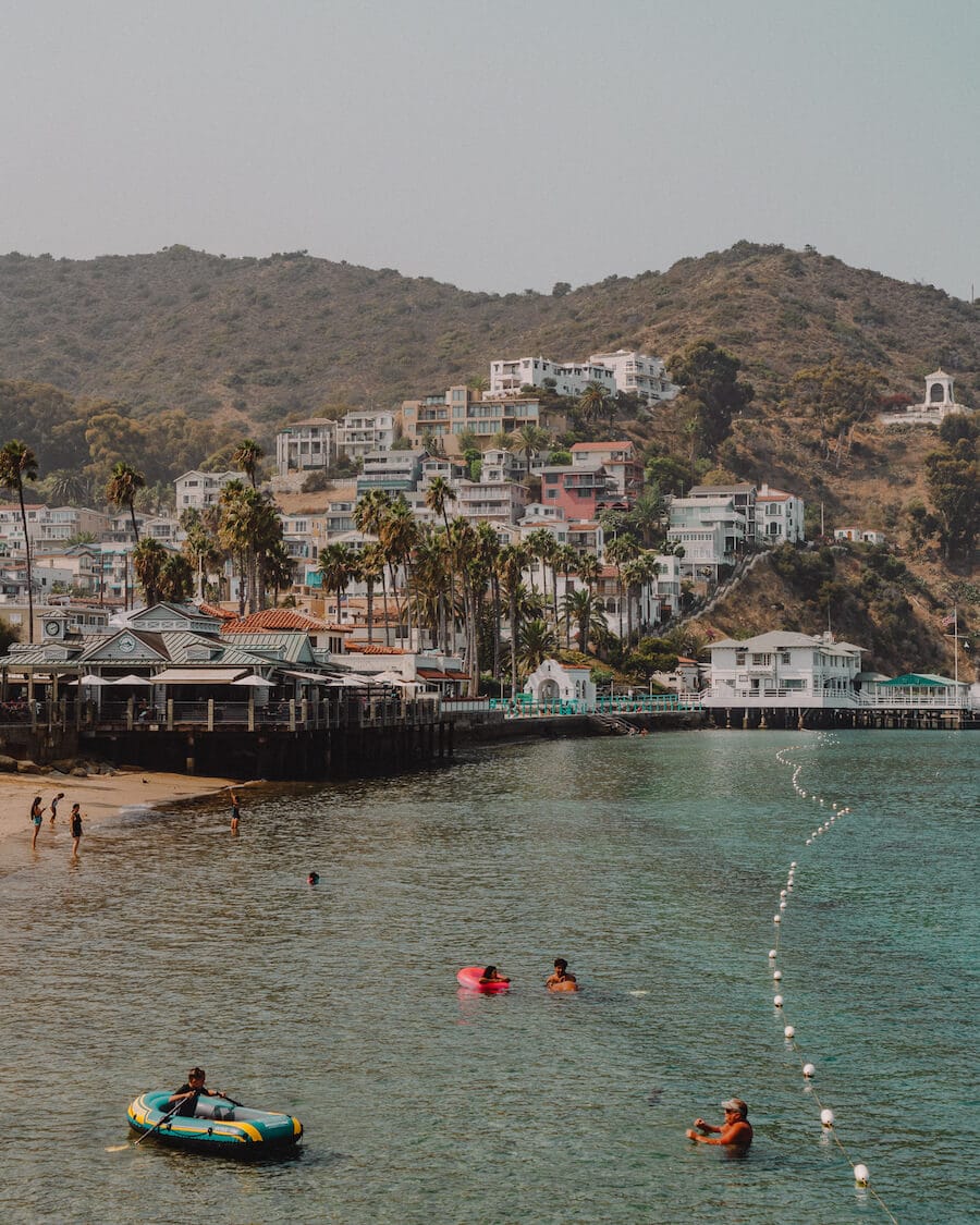 Avalon Bay, Catalina for where to visit in California in spring blog