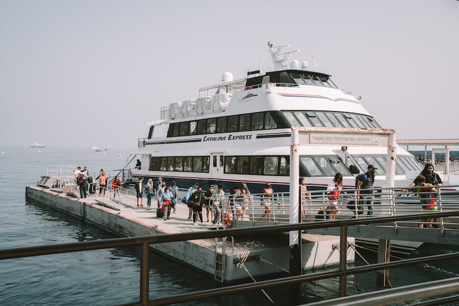 Catalina Express arriving on Catalina Island