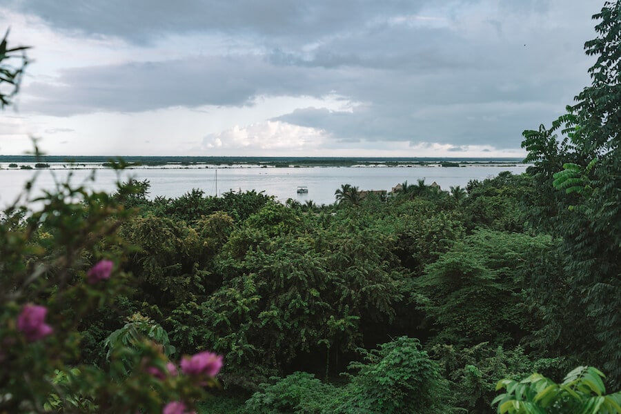 View from Hotel Aires of the Bacalar Lagoon