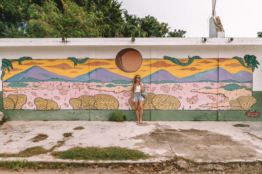 Mural outside Enamora Bacalar