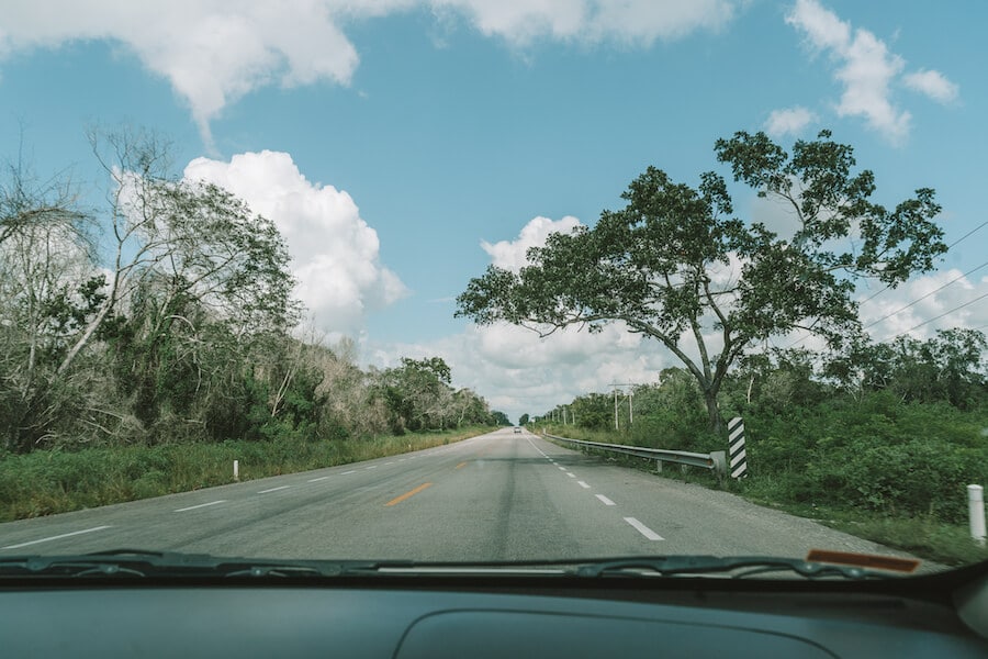 En route to the Bacalar Lagoon