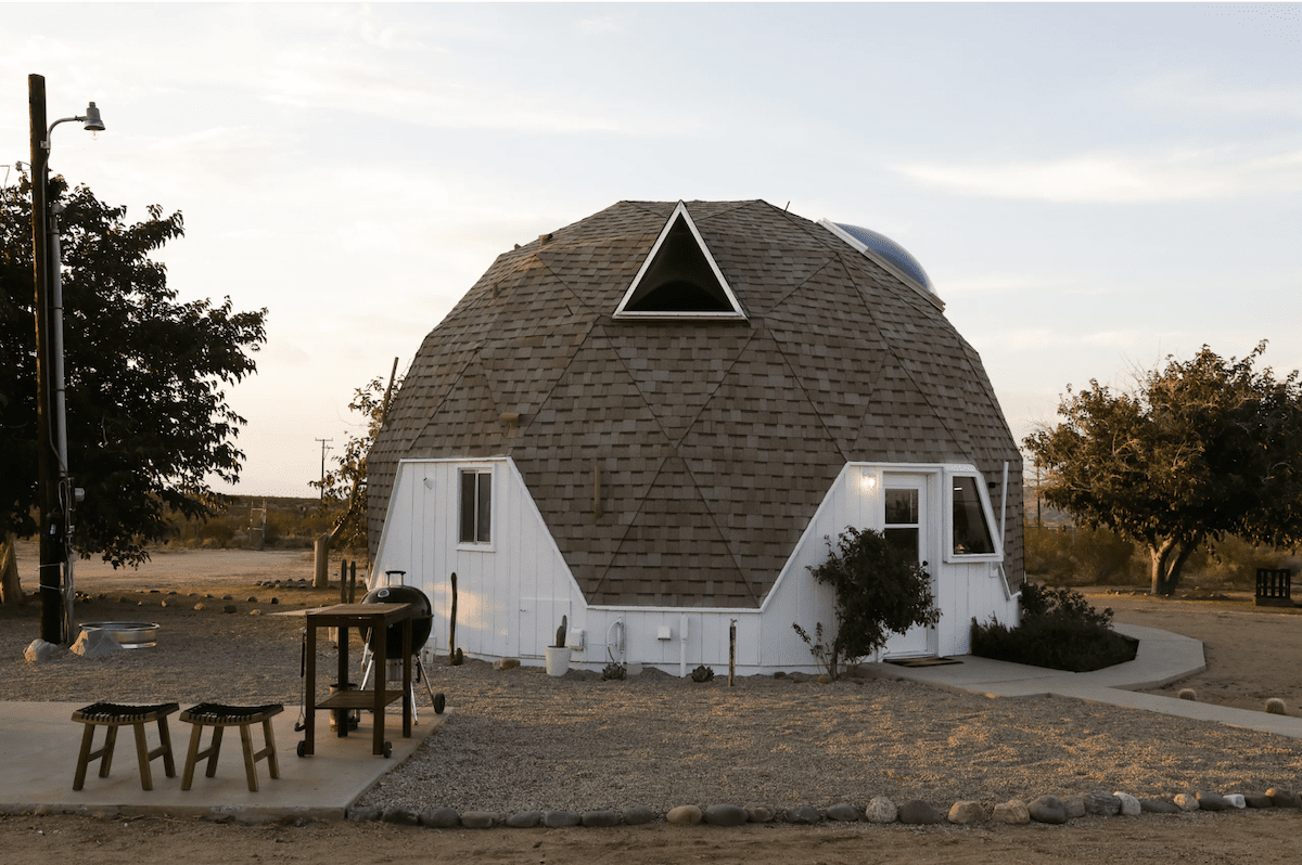 Geodesic shaped dome home - unique places to stay in California