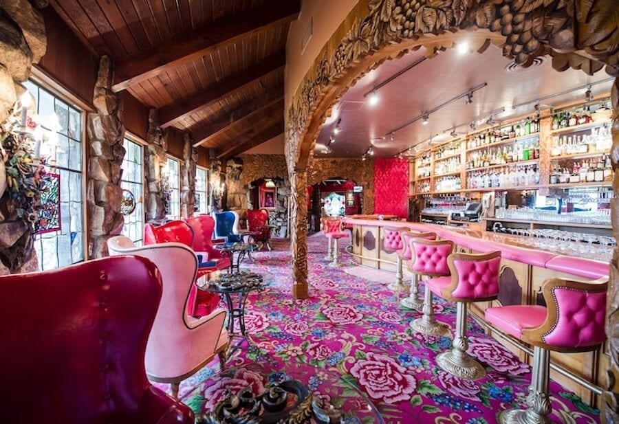 Pink bar at the Madonna Inn