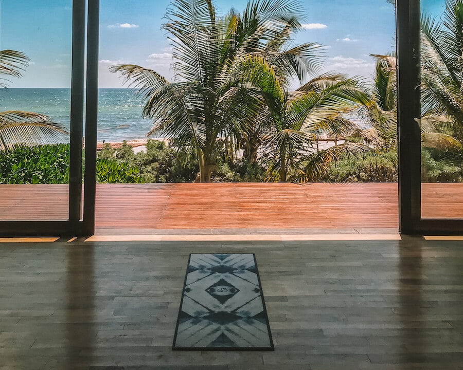 Yoga class in Tulum (best things to do in Tulum)