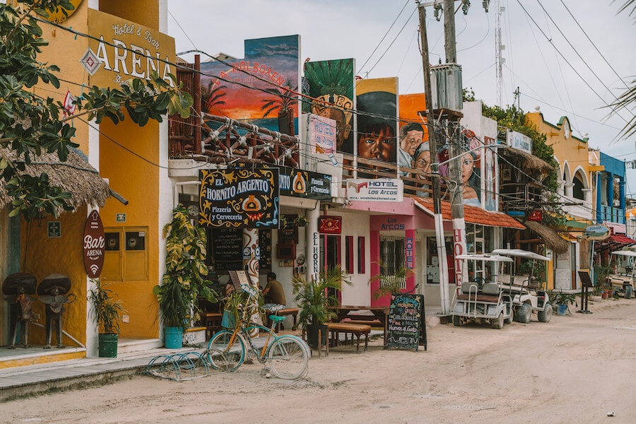 Downtown streets of Isla Holbox