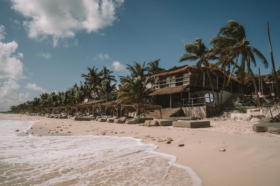 Beach club at Papaya Playa Project