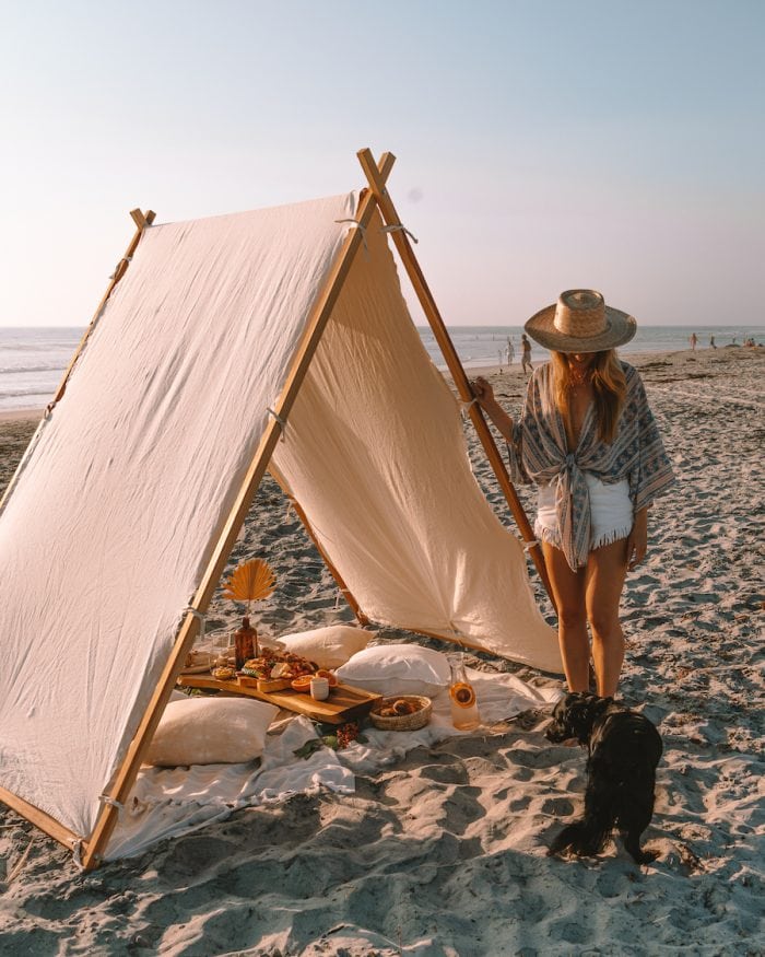 Michelle Halpern on beach in Encinitas