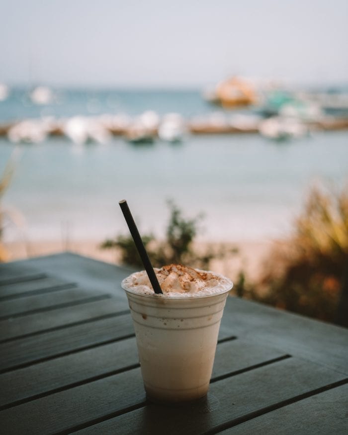 Buffalo milk cocktail in Catalina