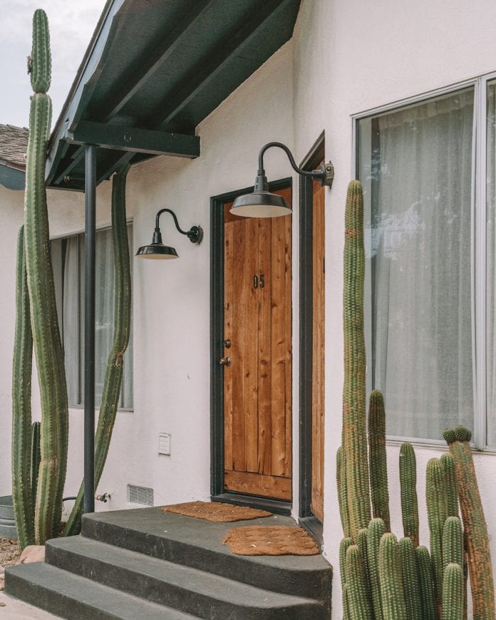 Alamo Motel room entryway