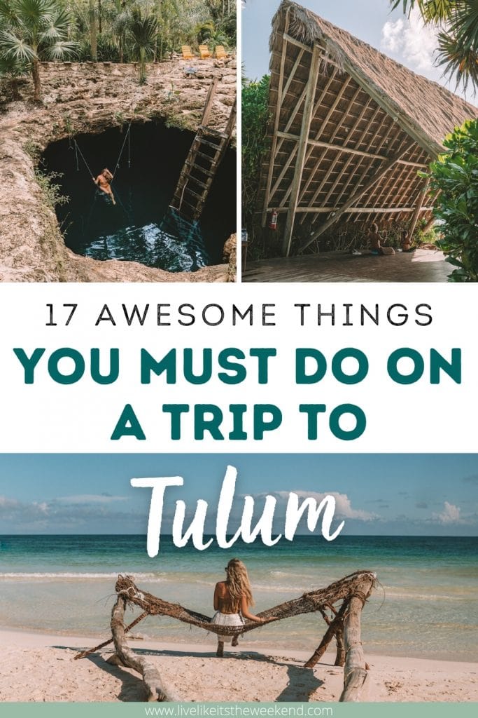 Best things to do in Tulum pinterest cover