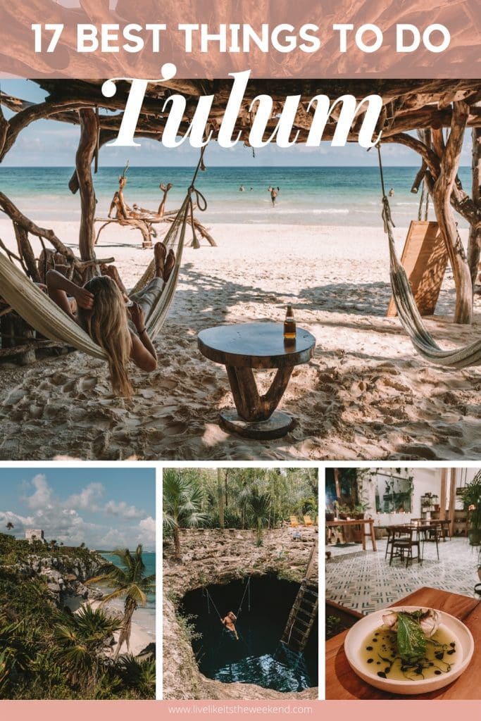 Best things to do in Tulum pinterest cover