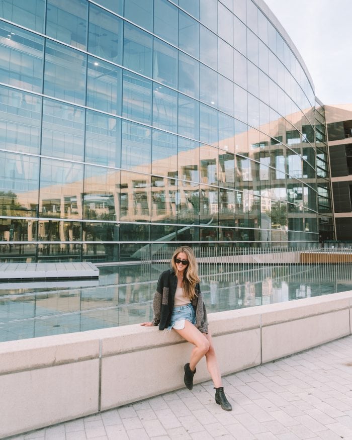 Michelle Halpern at the public library in Salt Lake City