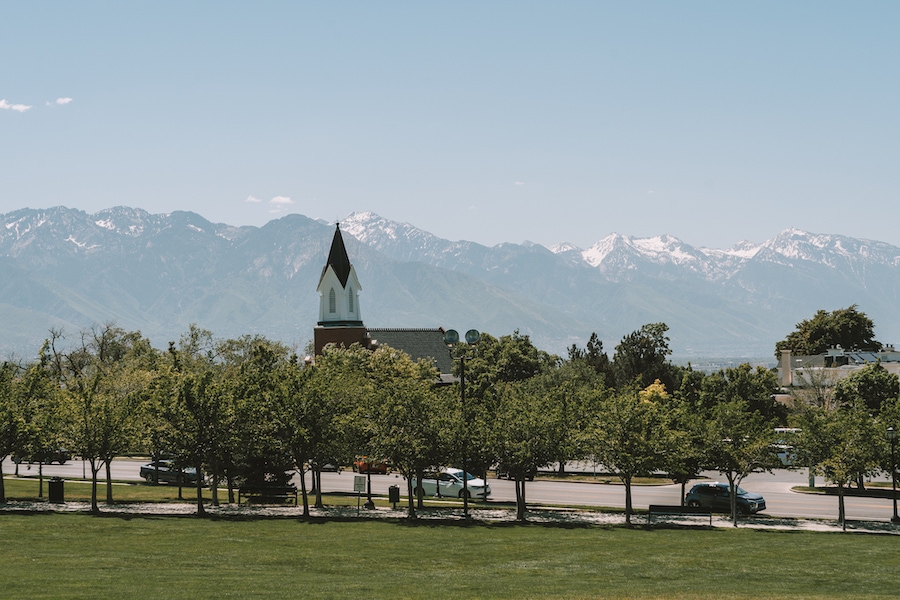 Views of Salt Lake City from the capitol building