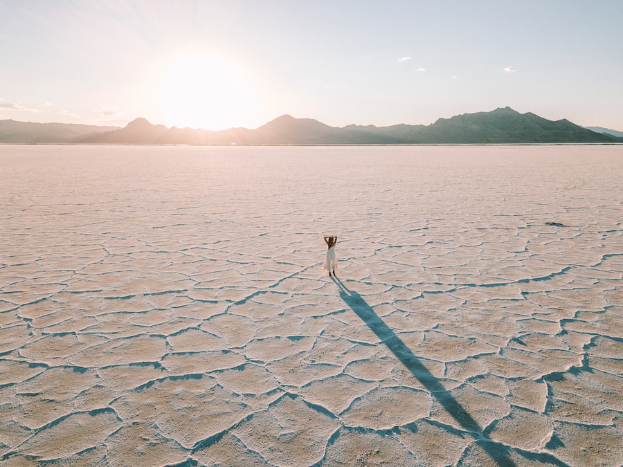 Bonneville Salt Flats in Utah