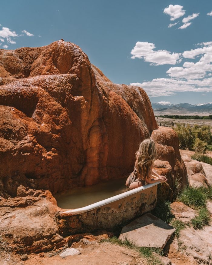 Mystic Hot Springs - Salt Lake City to Yellowstone Road Trip