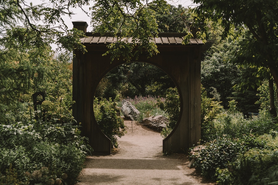 Japanese archway at the Denver Botanical Garden